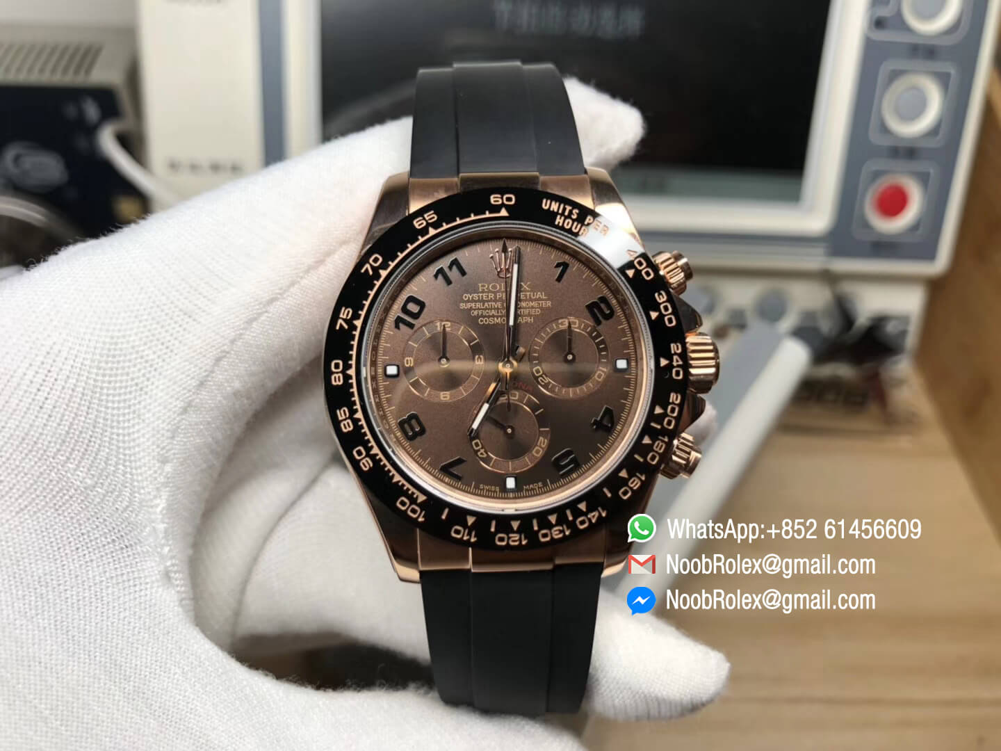 rolex daytona chocolate rubber strap