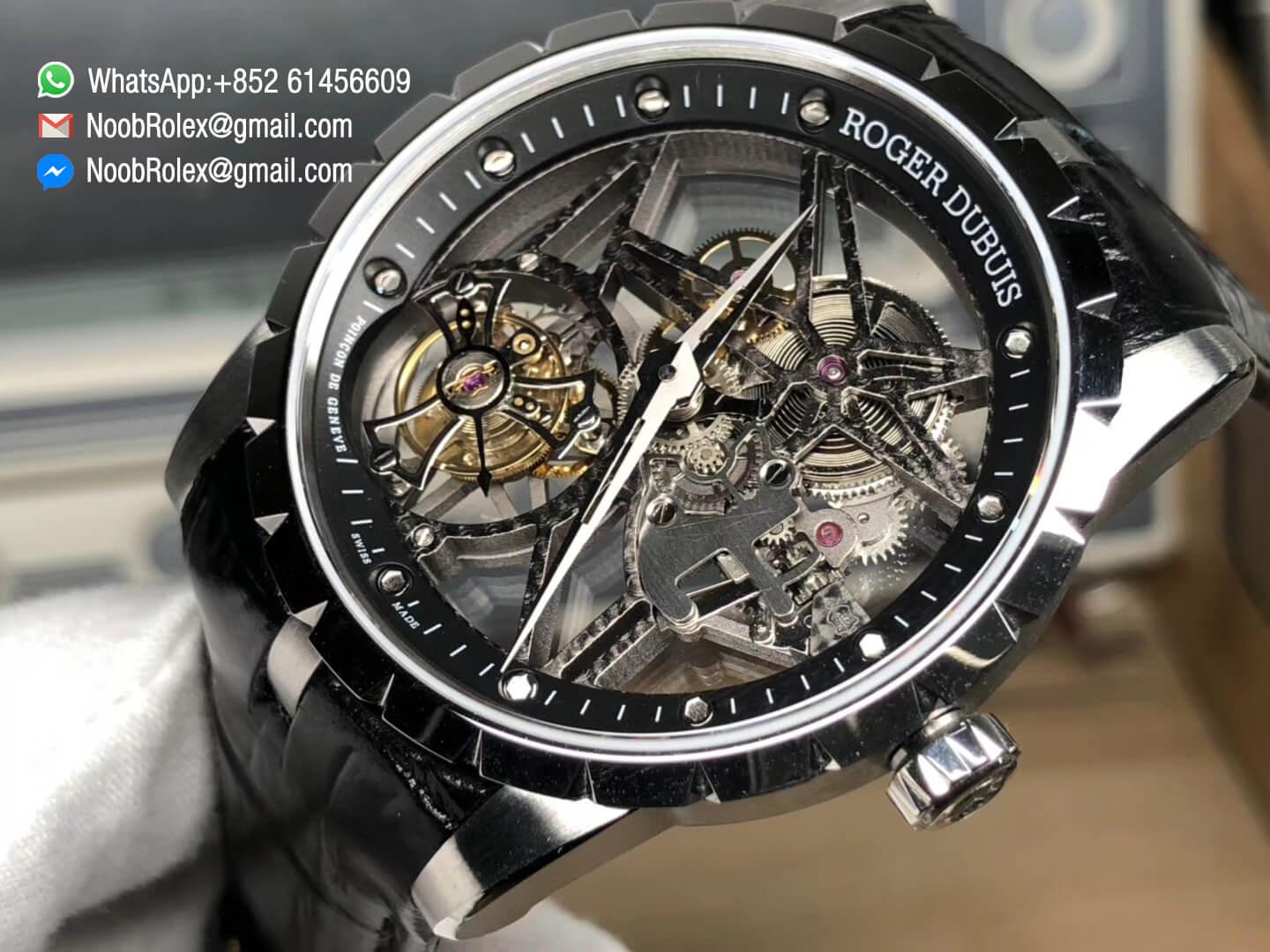 Excalibur Rddbex0393 Steel Case BBR Factory A2136 Tourbillon Movement Skeleton Dial Leather Strap Noob Watch Review The Best Swiss Replica Watches