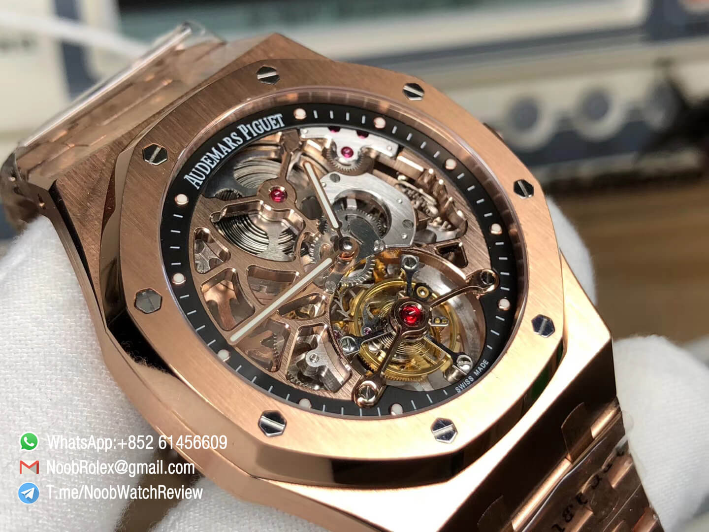 R8F | AP Royal Oak | 26518OR | V2 | Tourbillon | 18K Rose Gold Case ...