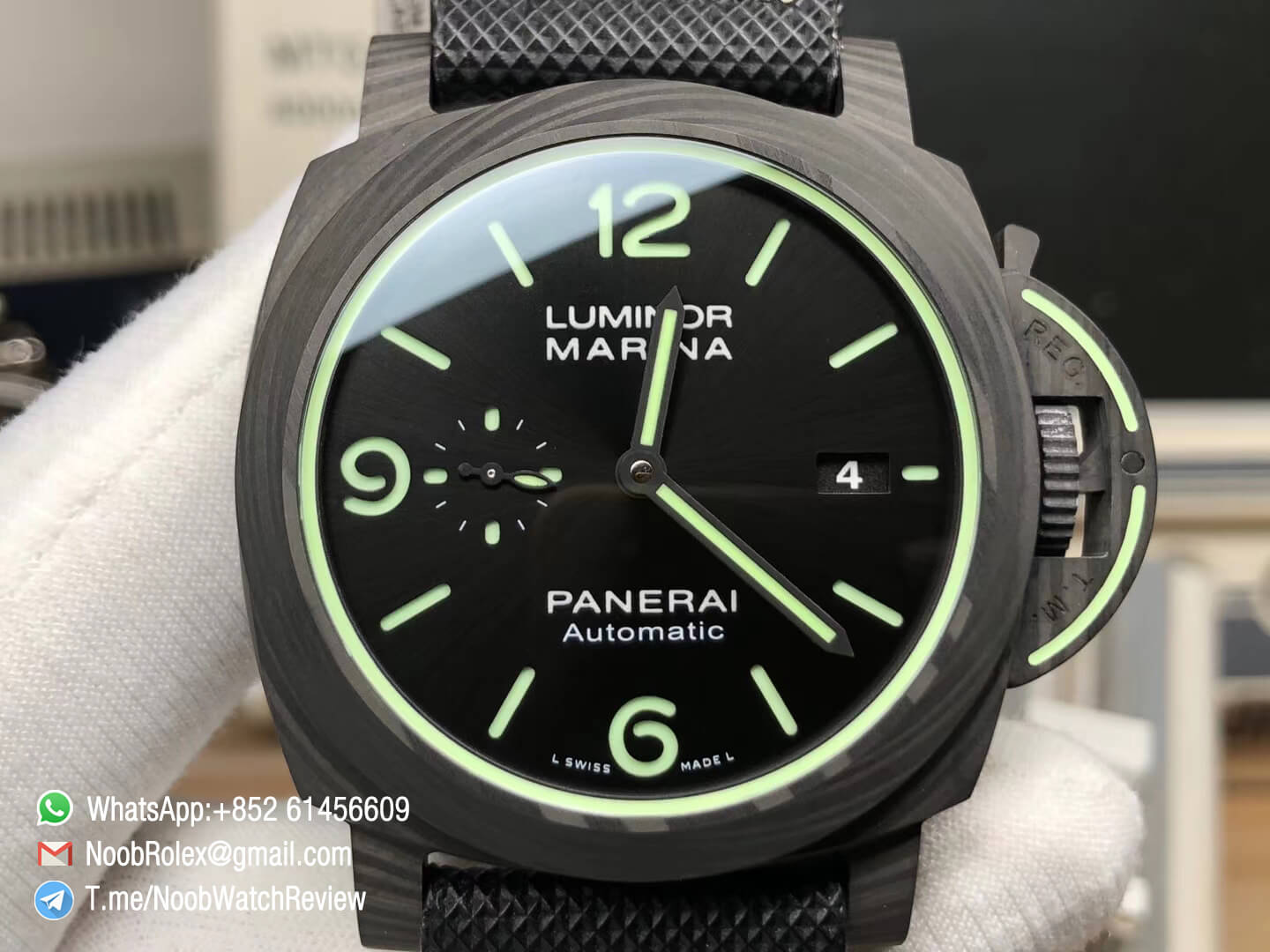 PAM01118 | Luminor | Marina | “Luminous Trilogy” | Black Carbotech Case ...