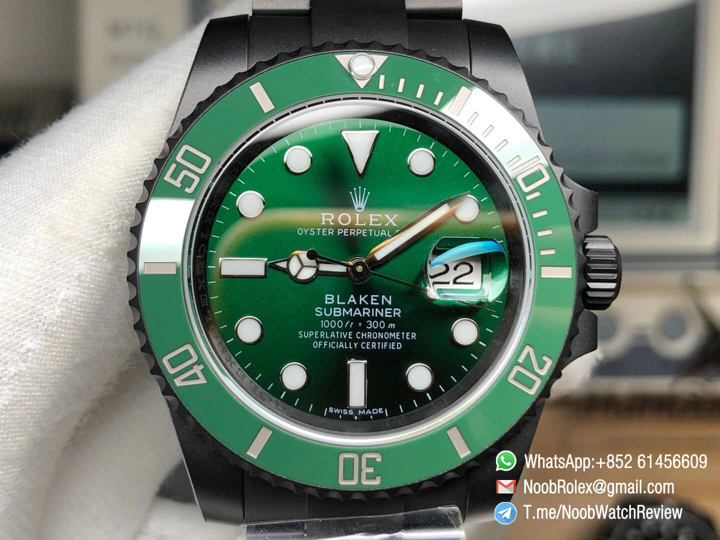 Rolex Submariner Blaken Green Dial